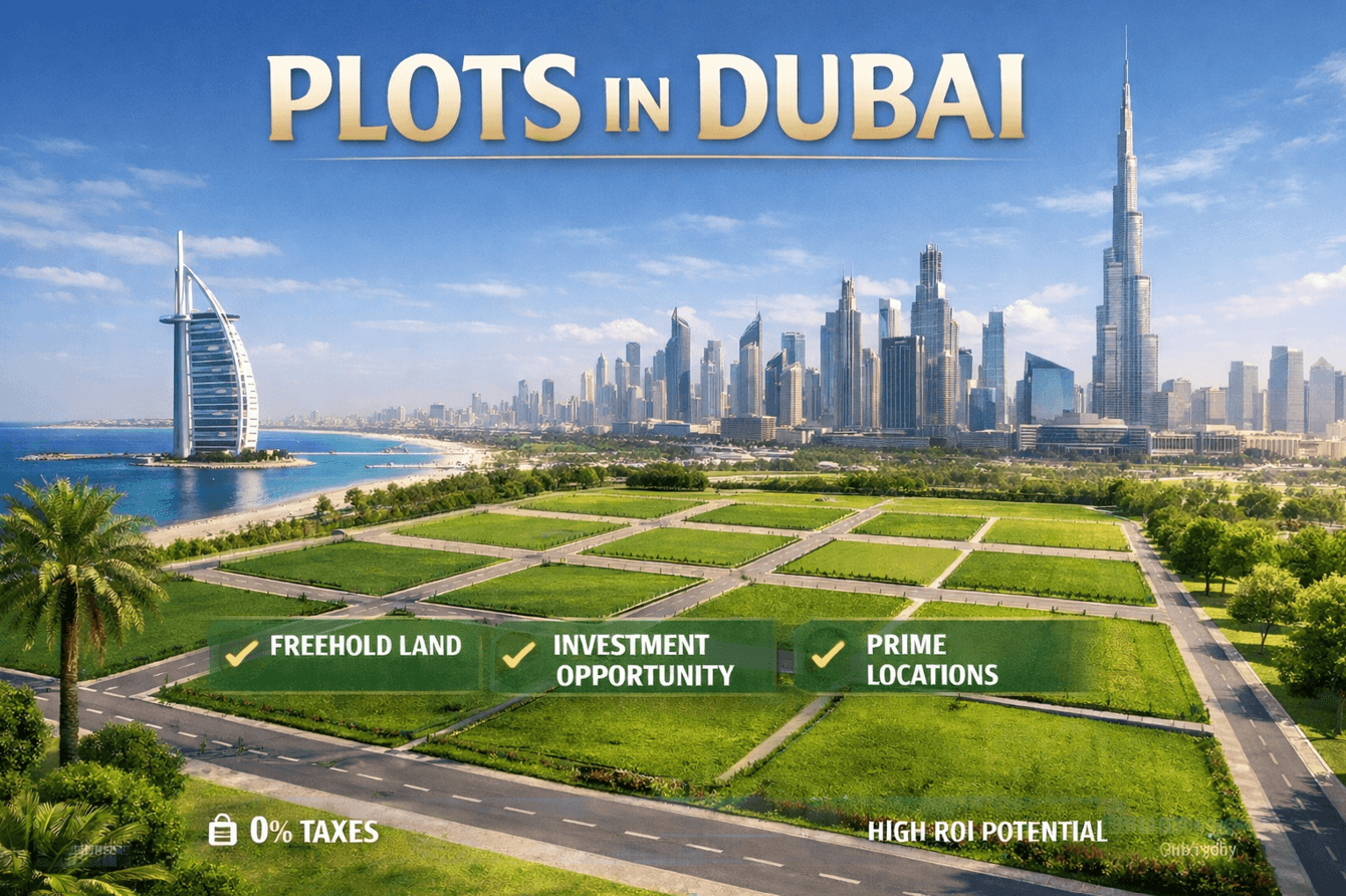 Land for 104 Villas in Meydan Dubai — قطعة أرض كبيرة للبيع في دبي