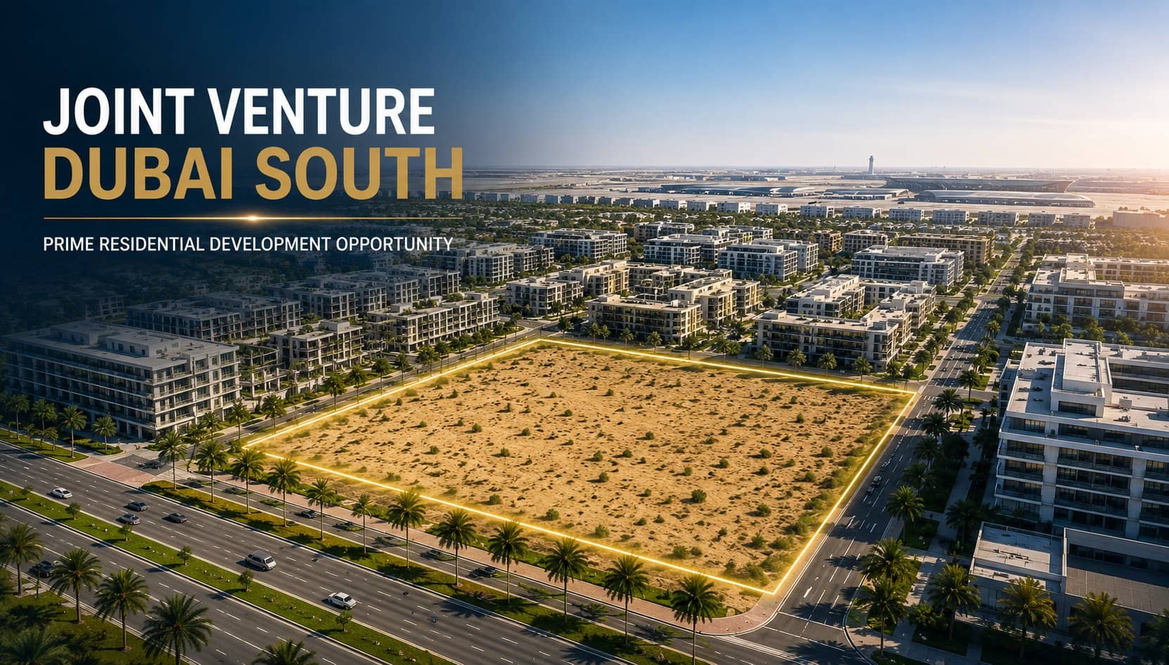 JV Plot in Dubai South | Residential Development Near Pulse Beach & Windsor House — قطعة أرض كبيرة للبيع في دبي