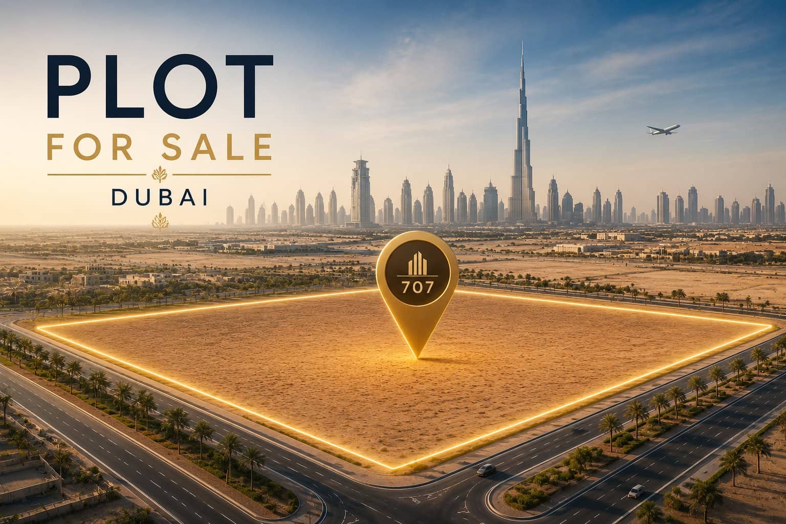 Land for Sale in Dubai Wholesale City | 1.4M Sqm Prime Plot — قطعة أرض كبيرة للبيع في دبي