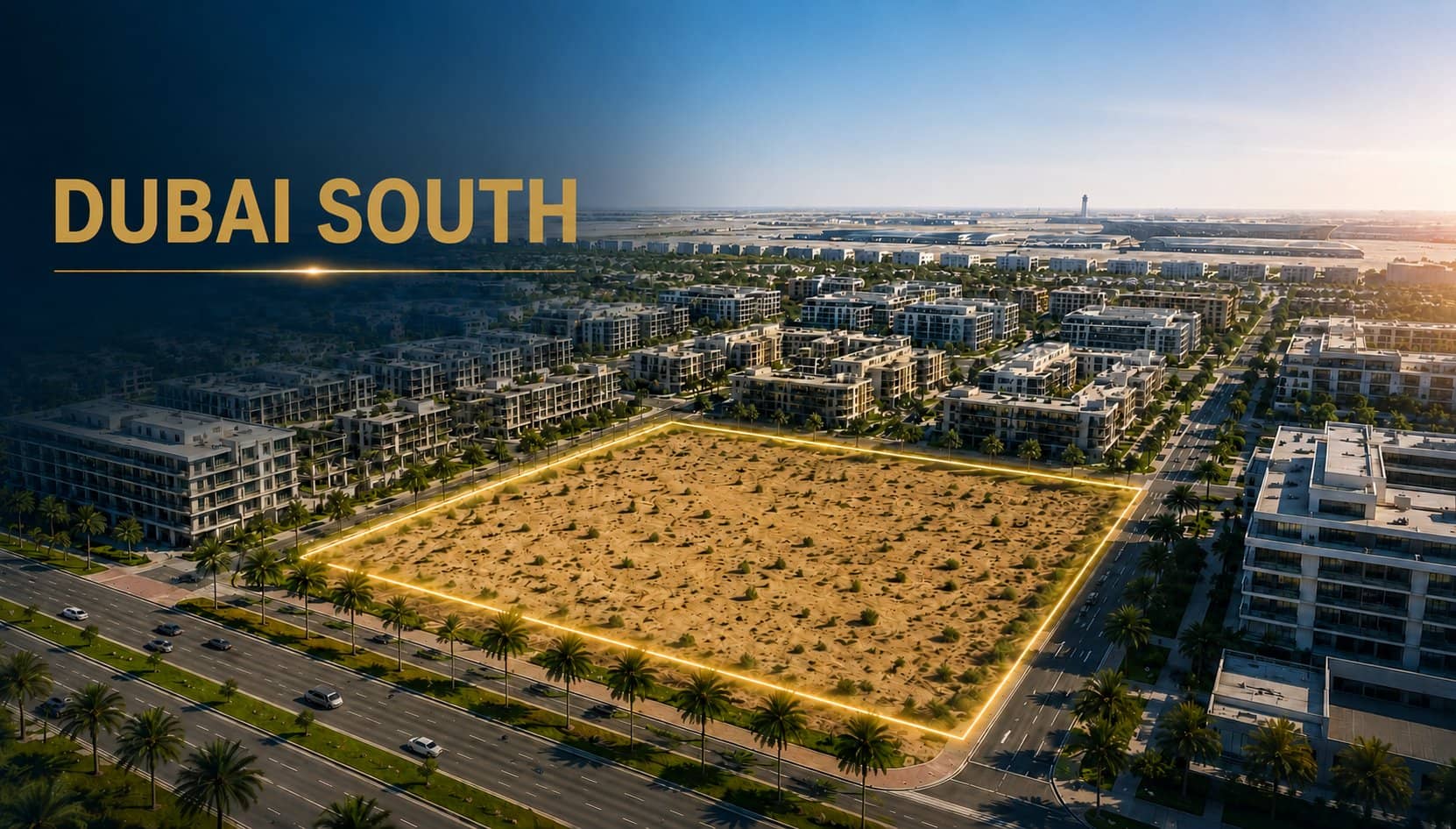 Land for sale  in Dubai South | 10 Million Sq Ft — قطعة أرض كبيرة للبيع في دبي