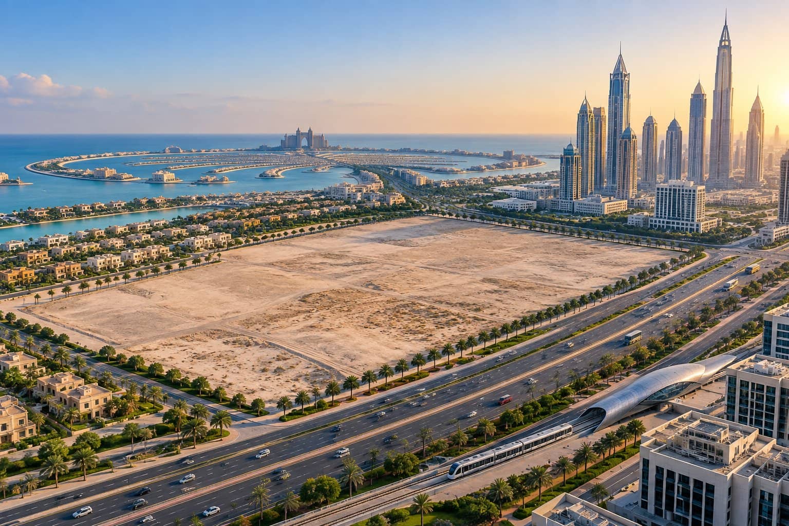 plot for sale in Al Sufouh Dubai — قطعة أرض كبيرة للبيع في دبي