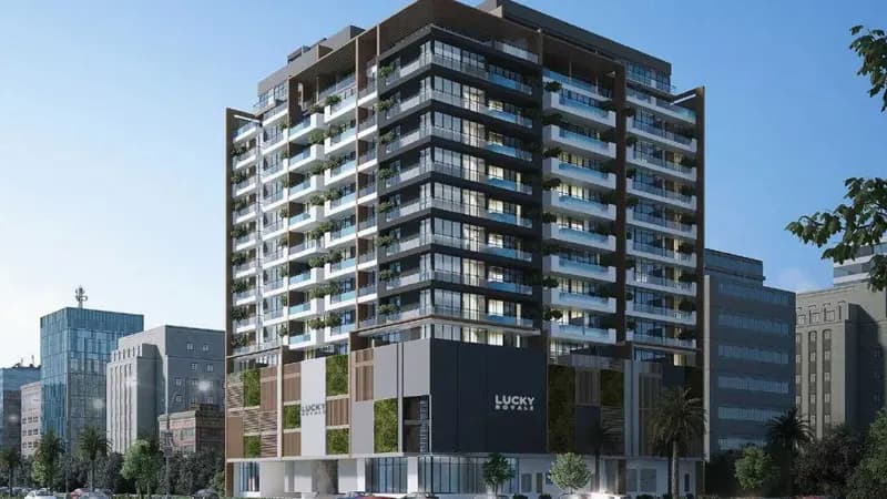 Lucky Royale Residence - JVC 1卧室加书房出售 - 迪拜一居室公寓