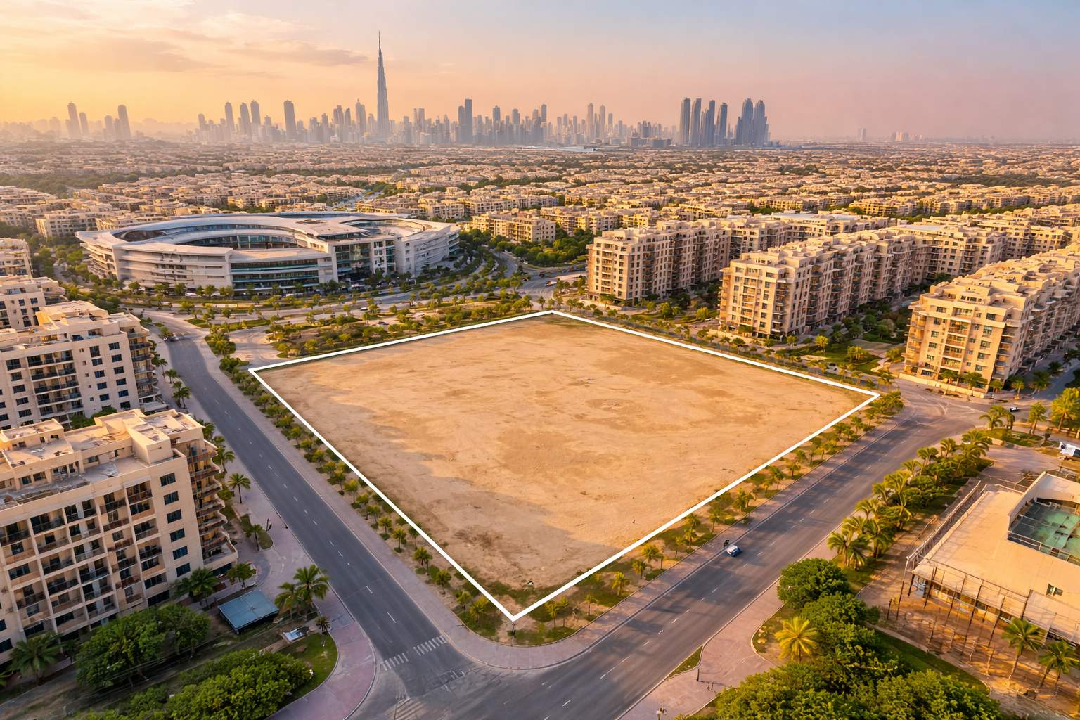 Last Residential Corner Plot for Sale in Jumeirah Village Circle (JVC) – G+4 | Investor Deal