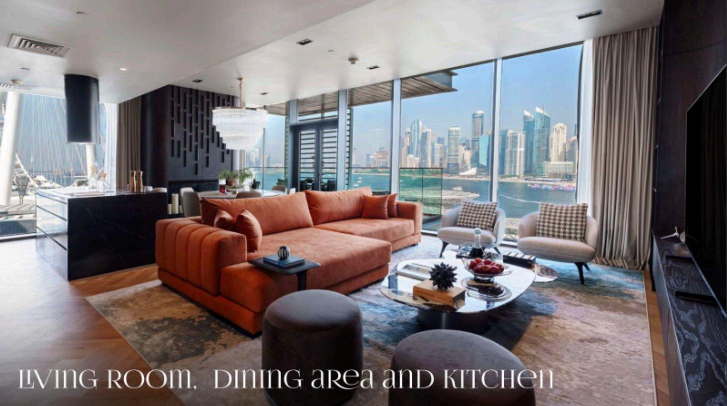 3BR Apartment Bluewaters Residences | Full Sea & Ain View | Distress